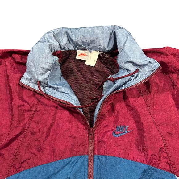 Vintage 90s Nike Women’s Full Zip Windbreaker Jacket Lightweight Workout - Picture 4 of 5